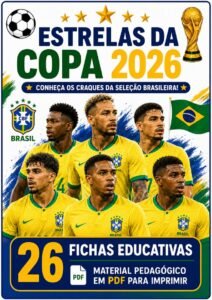 Atividade copa do mundo estrelas da copa 2026 para alfabetização página 1